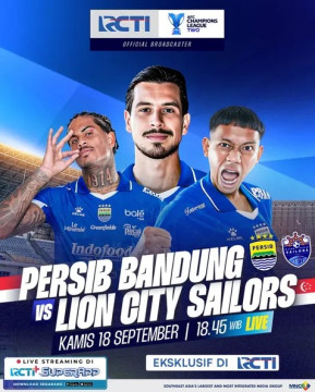 Jadwal Persib vs Lion City Sailor. (ig rctisport)